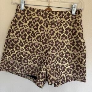Jcrew leopard print shorts leopardprint